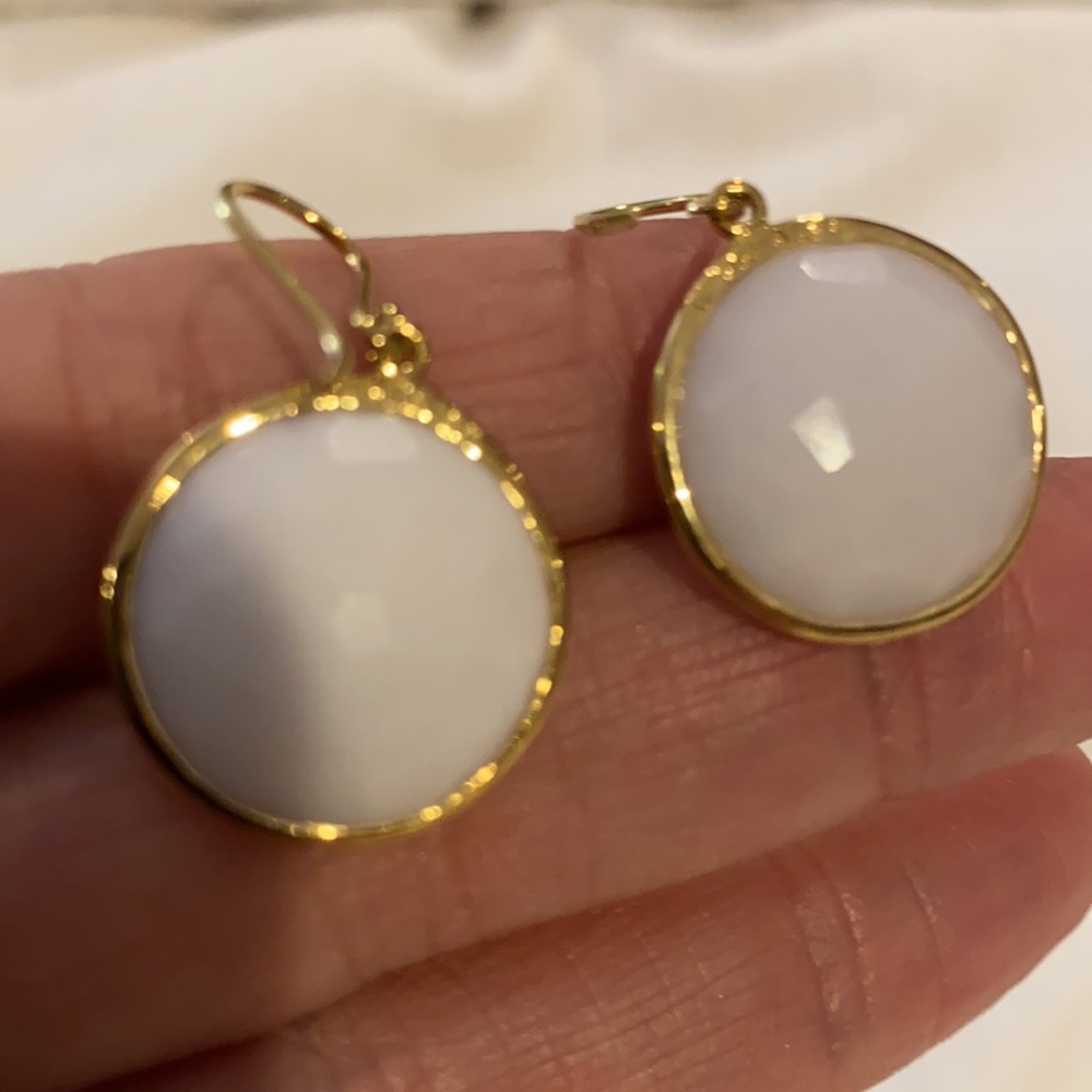 💥2xHP💥 SOLD IPPOLITA LOLLIPOP 18K GOLD QUARTZ EARRINGS - Picture 8 of 16